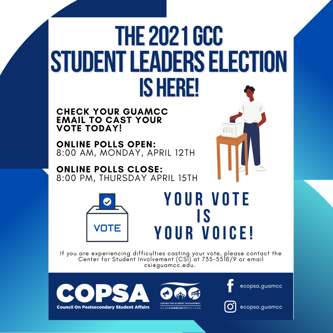 Vote GCC 2021 Student Leaders Election